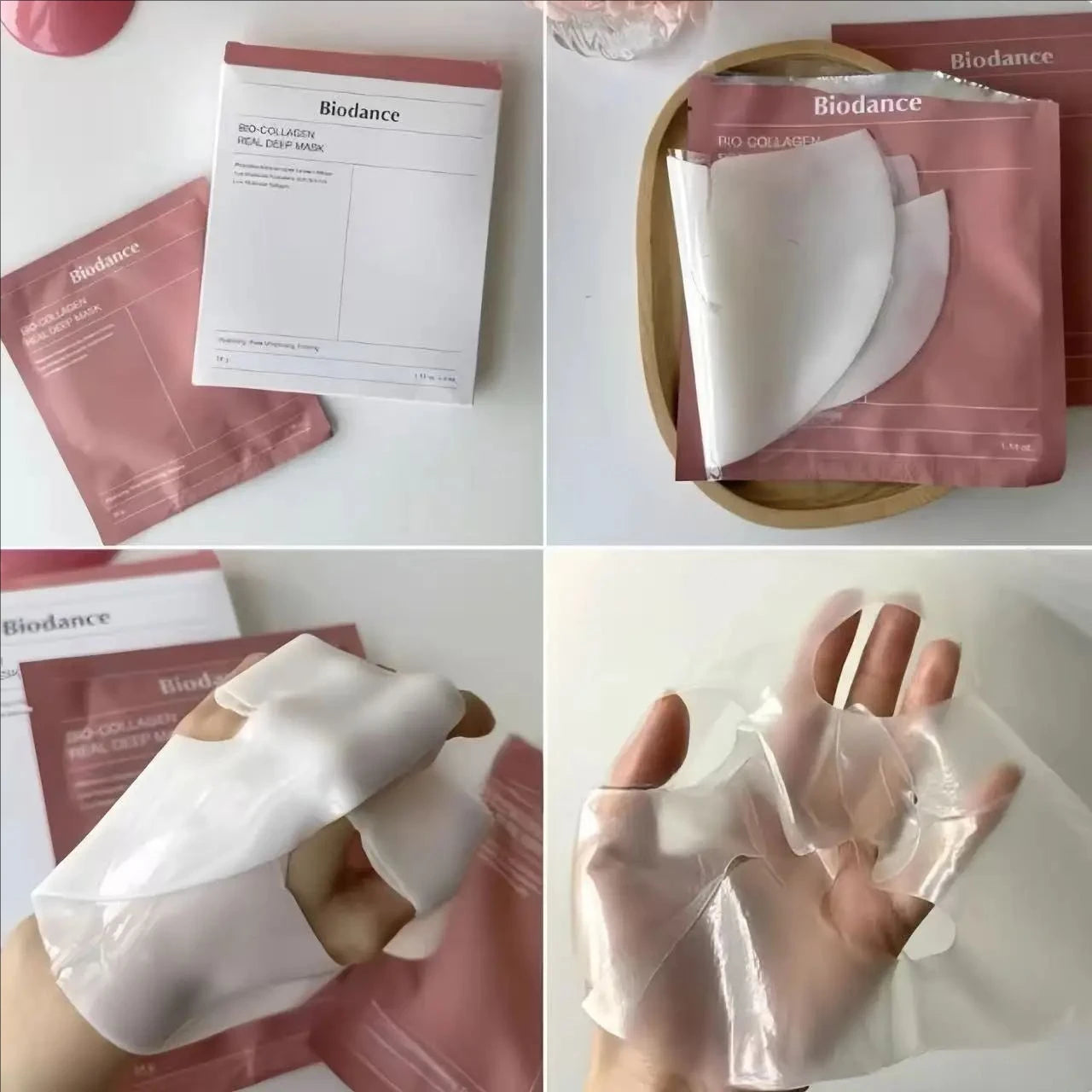 Masque hydratant anti-rides Biodance Bio-Collagène : hydrate en profondeur, nourrit, hydrate et retient l'eau – Produits de soin de la peau